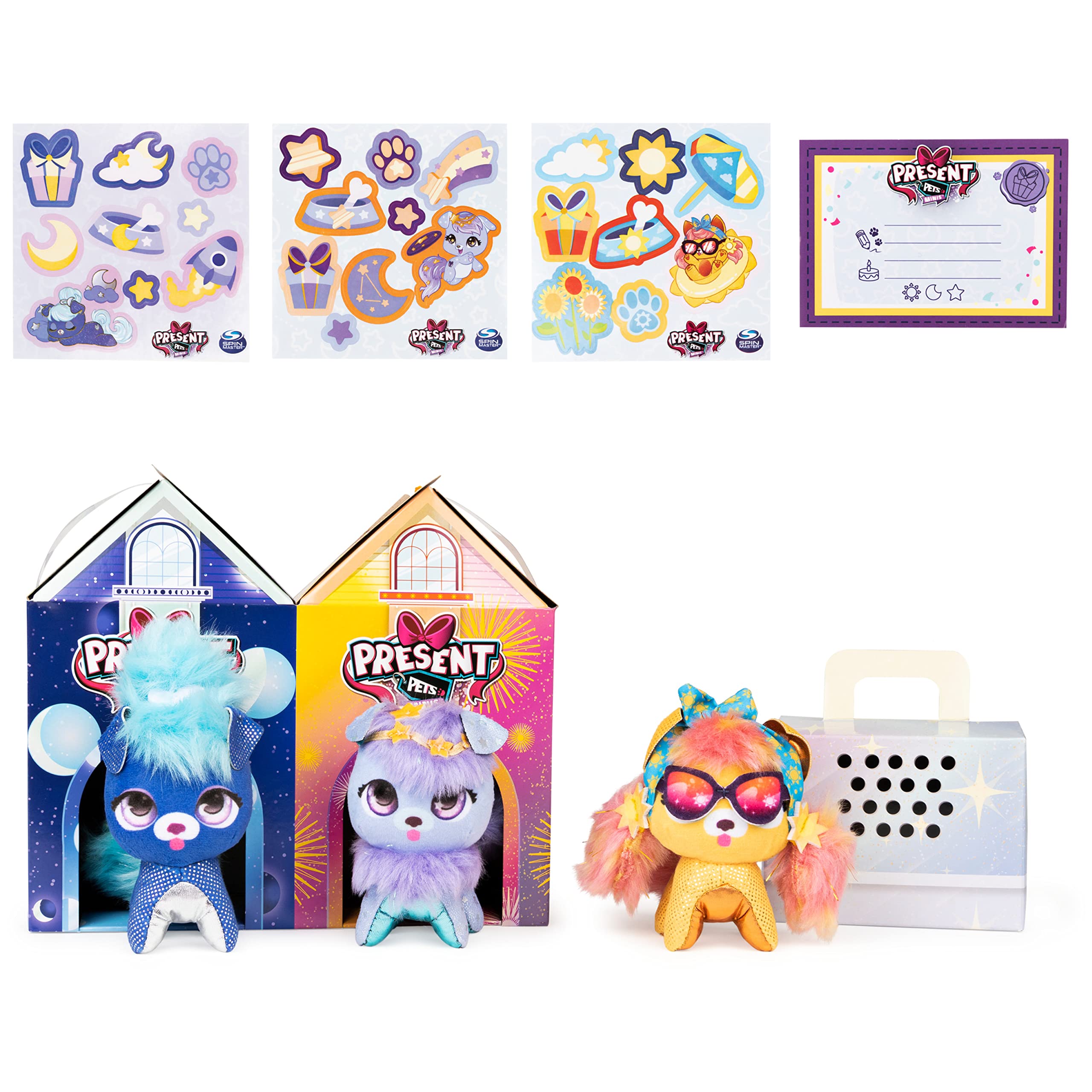 Galaxy Trio 3-Pack Mini Plush Toys (3-inch) - Soft Stuffed Animals for Kids & Girls Age 5+ - Perfect for Birthday Gifts, Bedroom Decor & Playtime Companions