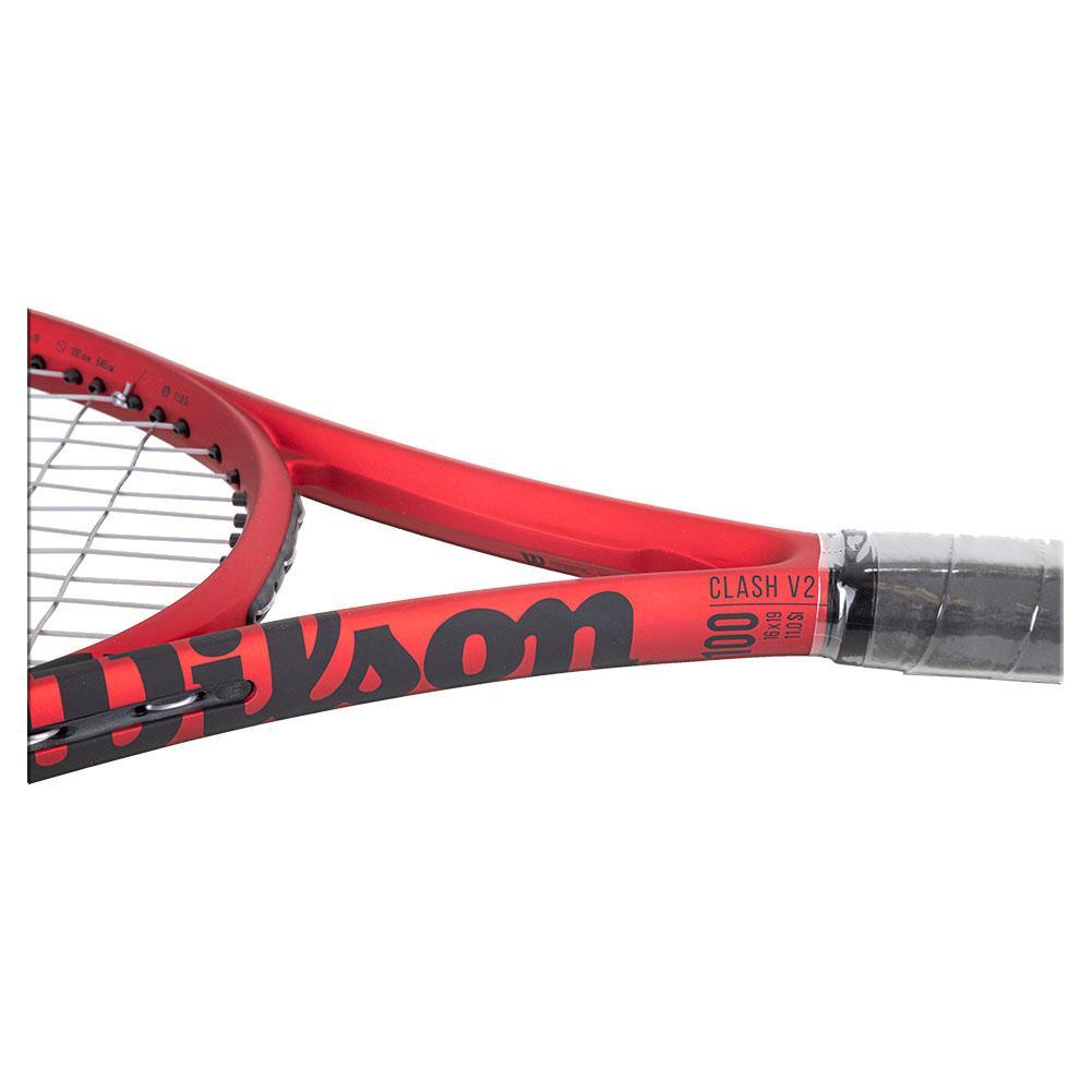 Wilson Clash v2.0 Tennis Racket - 100 sq in Head Size, Carbon Fiber Frame for Power & Control - Perfect for Recreational & Competitive Players (Indoor/Outdoor Courts)