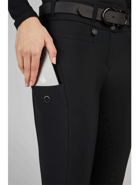 Pikeur Linn Softshell Winter Breeches for Women - Waterproof & Windproof Equestrian Riding Pants - Perfect for Cold Weather Horseback Riding and Outdoor Activities
