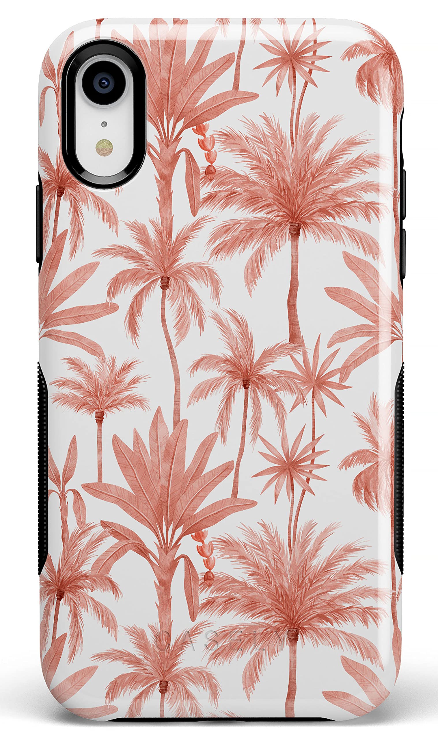 Casely iPhone XR Floral Case - Perfect Paradise Tropical Palm Tree Phone Cover | Protective Slim Fit Shockproof Case for Women & Girls | Perfect for Beach Vacation, Summer Travel & Outdoor Activities