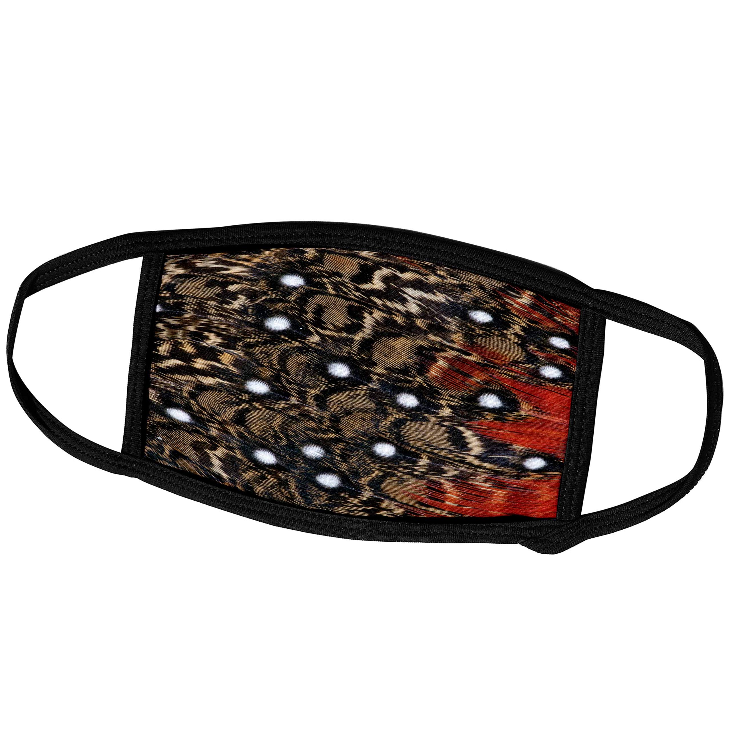 3D Printed Face Masks with Tragopan Feathers and White Spots - 3dRose Danita Delimont Design - Reusable & Washable for Daily Protection, Outdoor Activities, and Fashion Accessories