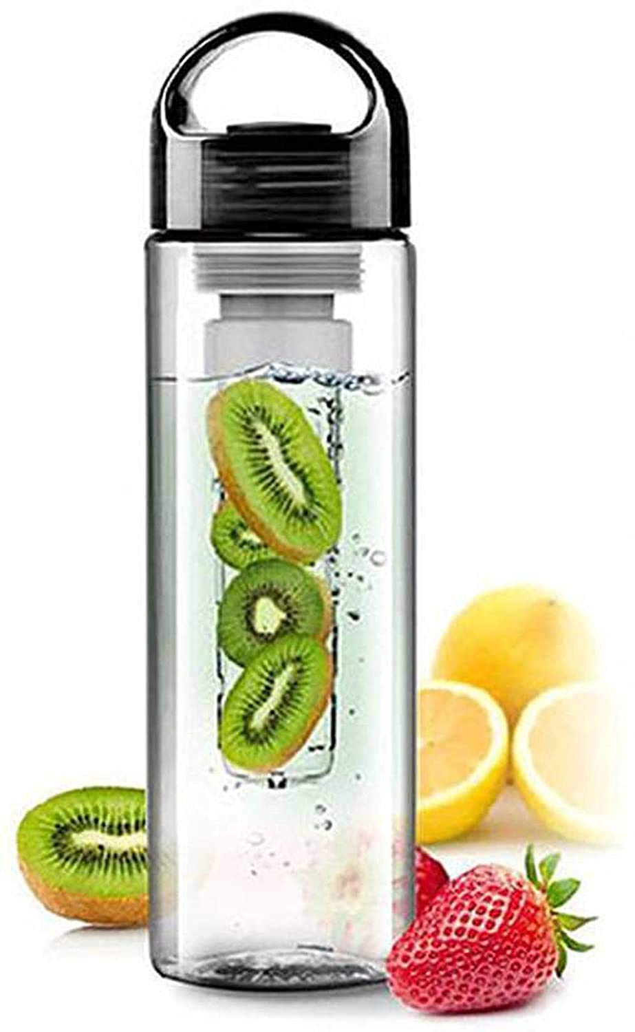 700ml Health Fruit Infuser Water Bottle - BPA Free Lemon Juice Maker with Strainer, Leakproof Sports Sipper Bottle (Multicolor) - Perfect for Gym, Yoga, Hiking & Office Hydration