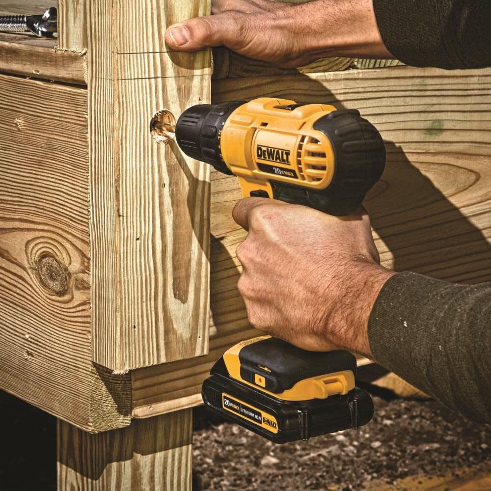 DEWALT 20V Max Cordless Drill/Driver Kit with 2 Batteries & Charger (DCD771C2) - Perfect for DIY Projects, Home Repairs & Professional Construction Work