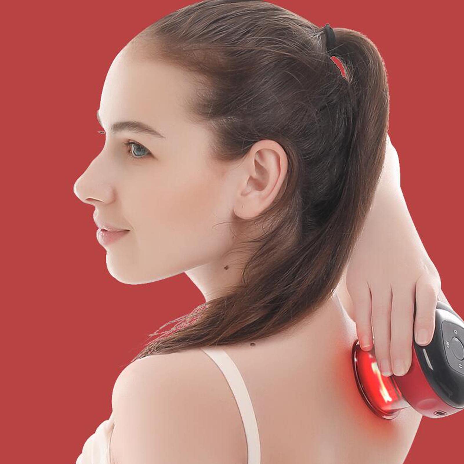 Electric Cupping Massage Device - Smart Vacuum Therapy with 6 Adjustable Modes, USB-Powered for Deep Tissue Relief, Hot Compress & Pain Relief | Perfect for Home Use, Muscle Recovery & Relaxation After Workouts