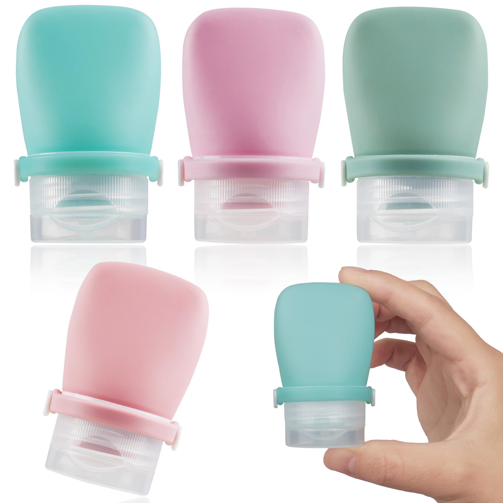 1oz Travel Bottles for Toiletries - TSA Approved Leak Proof Refillable Containers for Shampoo, Body Wash & Cosmetics | Perfect for Air Travel, Gym & Vacation Essentials