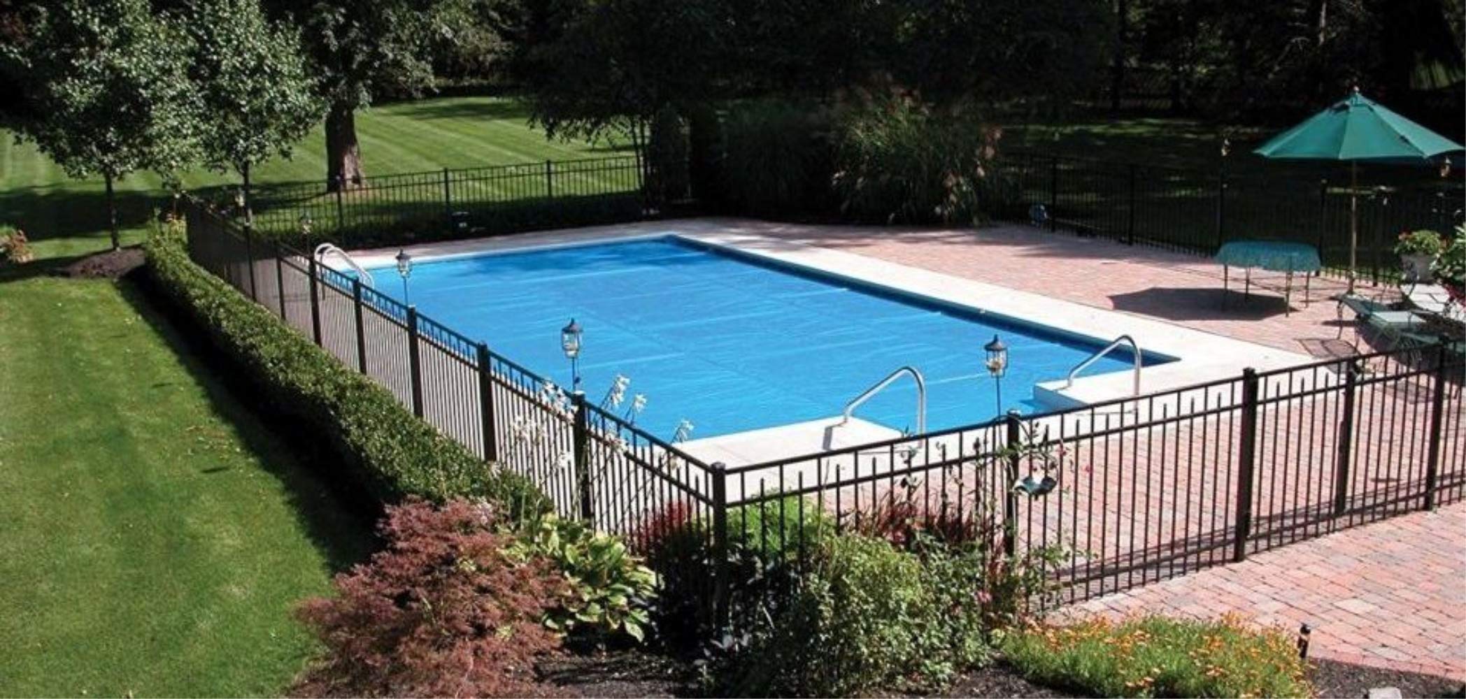 Harris C.R.S. Solar Pool Cover for In-Ground Pools – 20' x 40' Heavy Duty Blue Heat Retention Blanket | Reduces Evaporation by 75% | Keeps Water Warm Longer | Perfect for Energy Savings & Extended Swimming Season