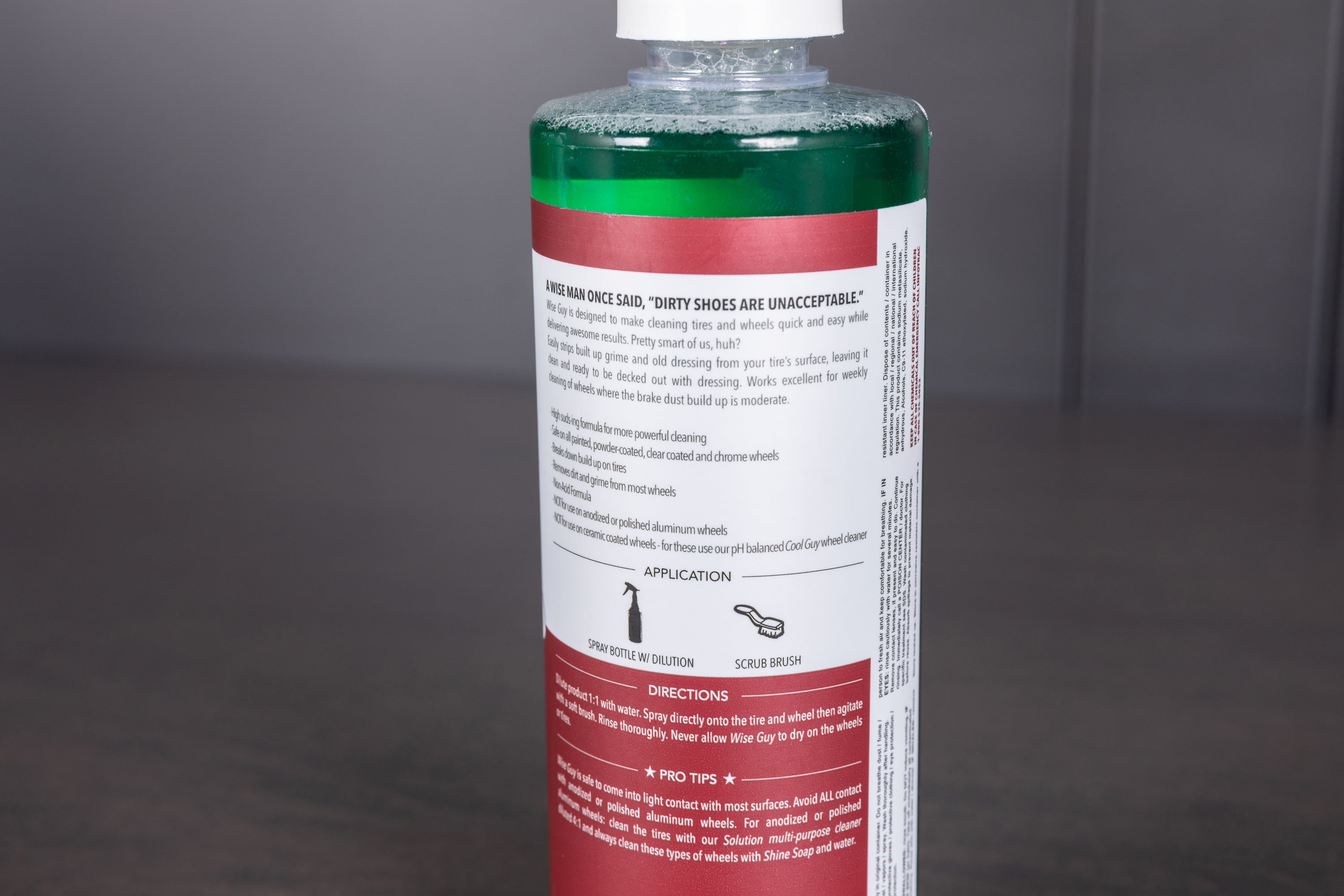 Shine Supply Wise Guy Wheel & Tire Cleaner - Powerful All-Purpose Cleaner for Car Rims, Tires & Wheels - Removes Brake Dust & Road Grime - Perfect for Car Detailing & Auto Care