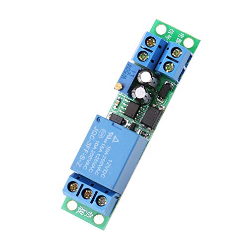 12V DC Adjustable Delay Timer Relay Switch Module (0-25 Sec) with Opto-Coupler Isolation - On/Off Control for Automotive, Home Automation & DIY Electronics Projects