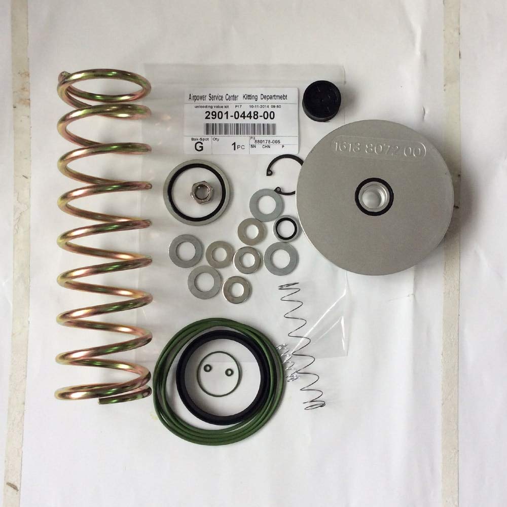 Atlas Copco Air Compressor Unloader Valve Service Kit (2906009700) - Replacement Parts for Industrial Air Compressor Maintenance & Repair