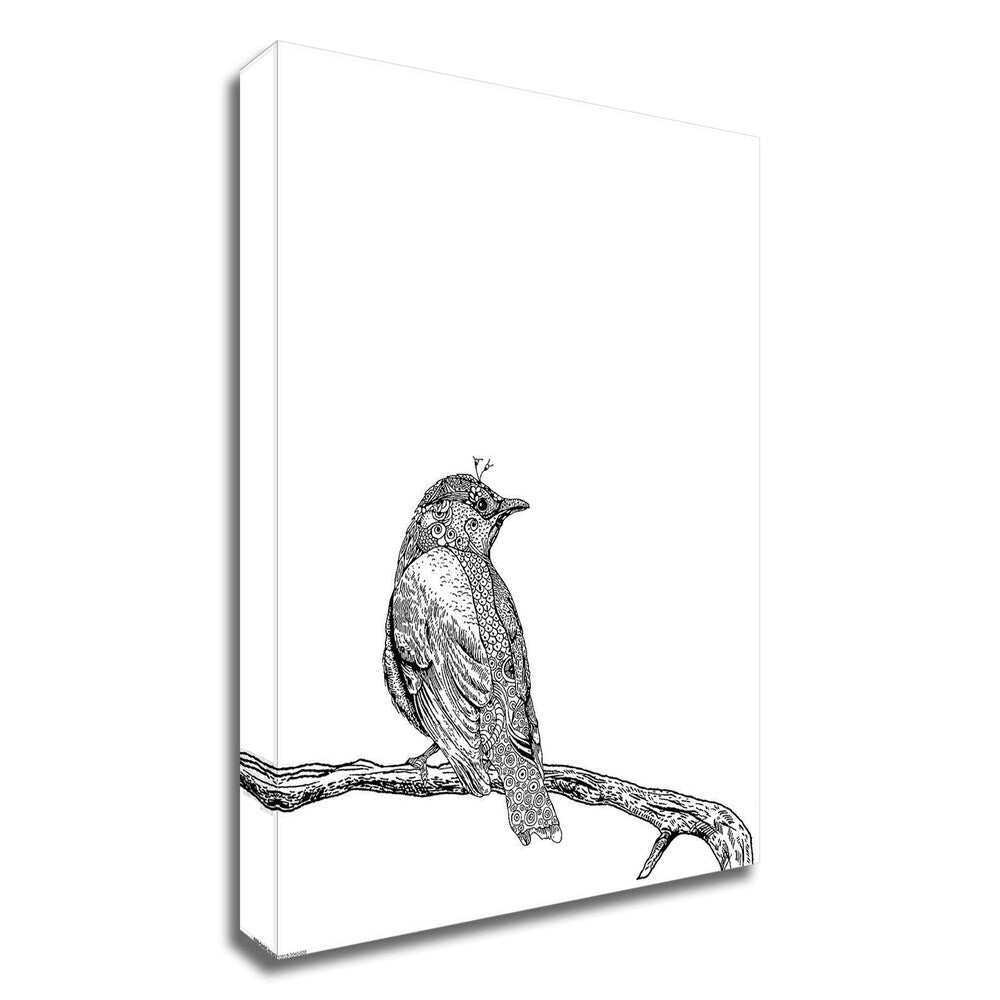 Bird III by GraphINC - Premium Canvas Wall Art Print, Ready to Hang - Perfect for Living Room, Bedroom & Office Decor