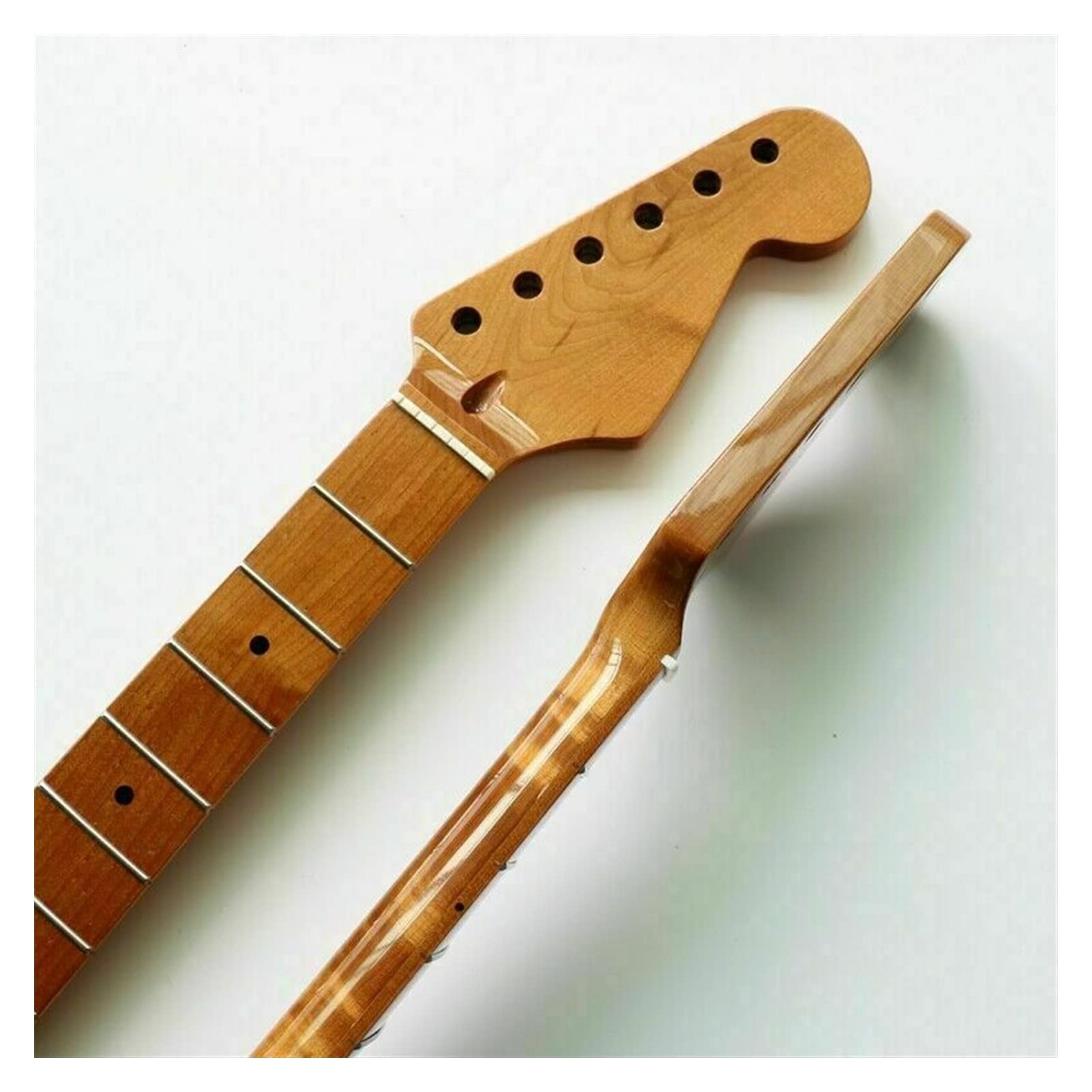 1 Piece Maple Electric Guitar Neck - 22 Frets with Maple Wood Fingerboard | Replacement Part for DIY Guitar Building & Repair | Perfect for Fender, Gibson Style Electric Guitars