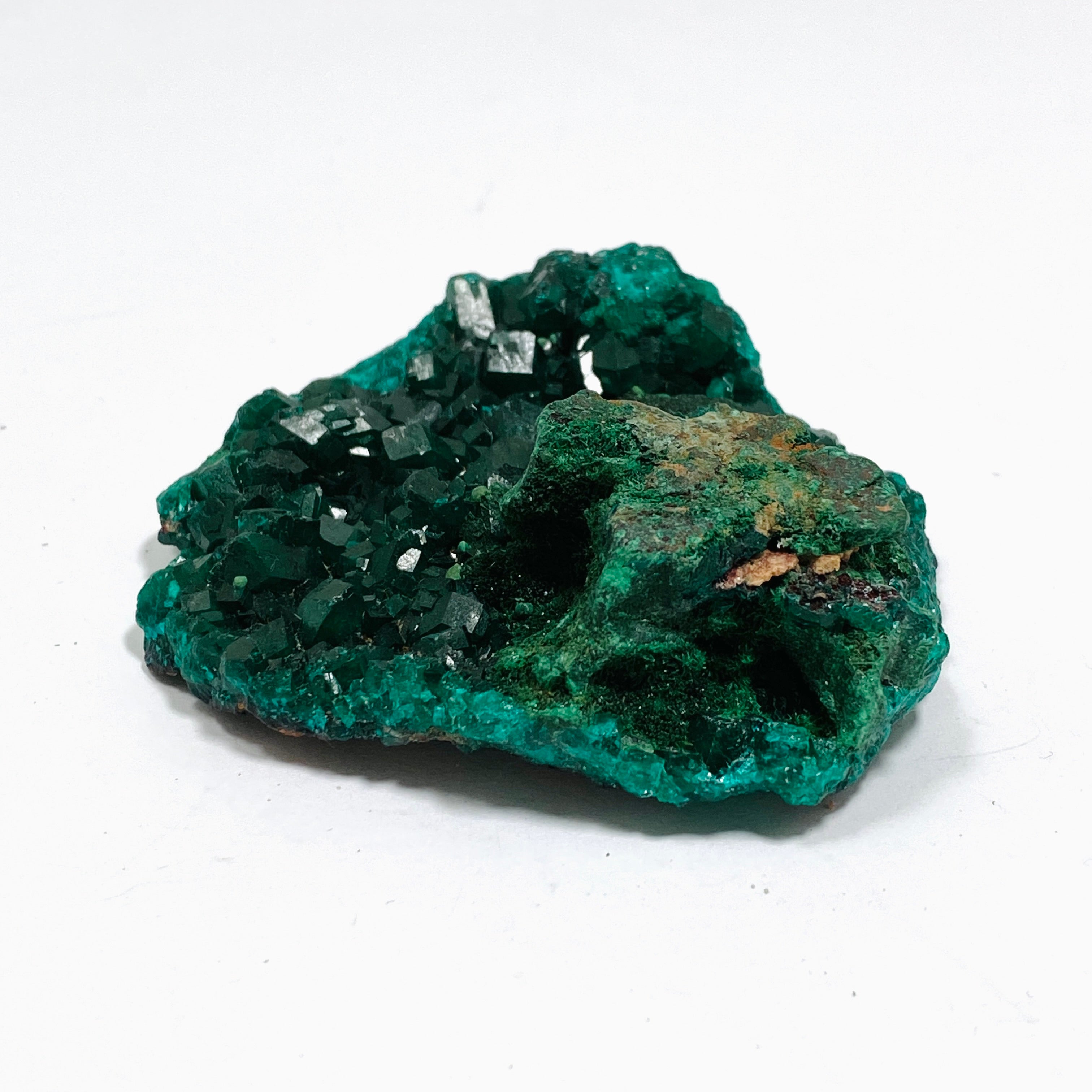 Natural Dioptase and Malachite Crystal Specimen from Congo CR3743 - Rare Mineral Collection for Healing, Meditation & Home Decor
