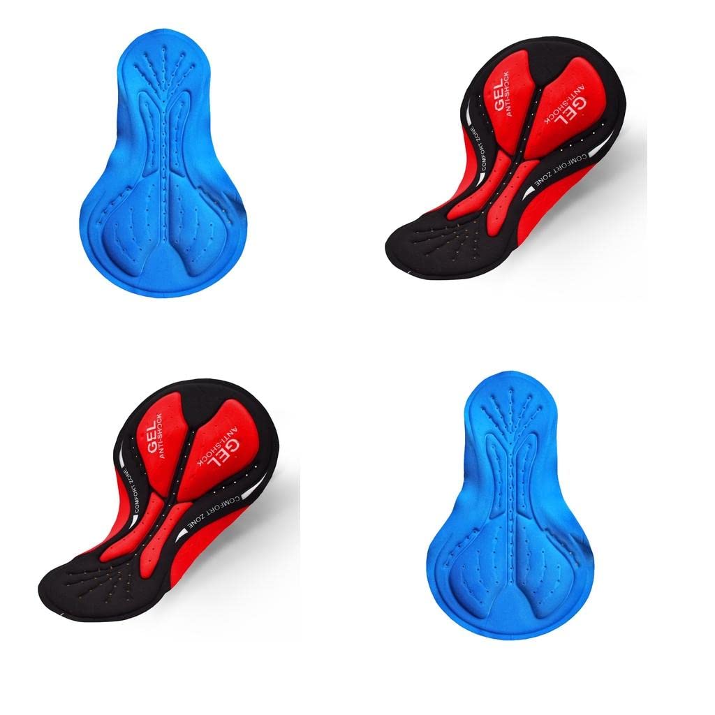 Cycling Gel Pad Shorts - 4X Thick 3D Cushion for Women & Men - Bike Underwear for Comfort Riding