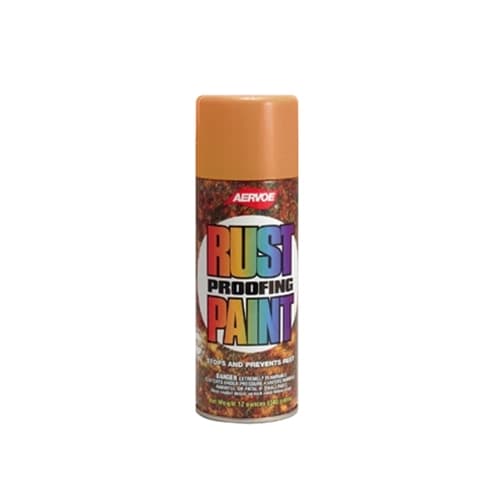 Aervoe 317 12 oz. Tan DTM Rust Proof Enamel Paint - Durable Protective Coating for Metal, Wood & Concrete - Perfect for Automotive, Industrial & DIY Projects