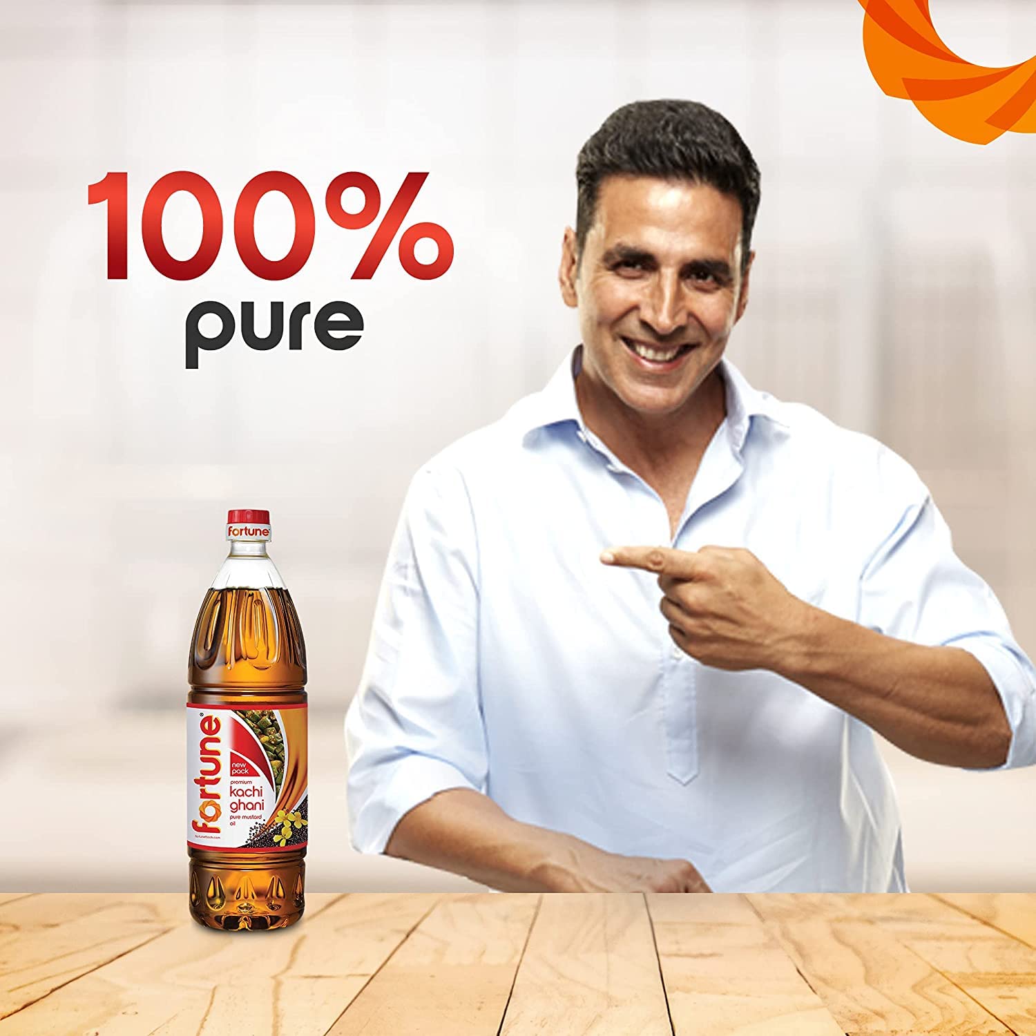Premium Fortune Kachi Ghani Mustard Oil 500ml (PET Bottle) - Cold Pressed for Authentic Flavor | Ideal for Cooking, Ayurvedic Massage & Hair Care