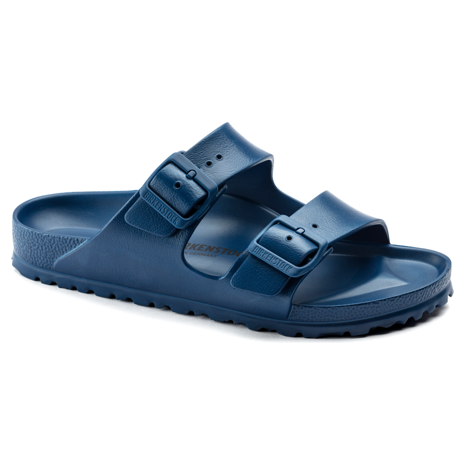 Birkenstock Arizona Essentials EVA Sandal for Women & Men - Comfortable Navy Blue Slip-On Sandals for Beach, Pool, and Summer Outdoor Activities