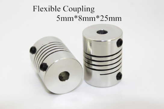 High-Quality 3D Printer Flexible Helical Coupling Set of 2 - Durable & Precise Motion Transmission for Robotics, CNC Machines & DIY Projects