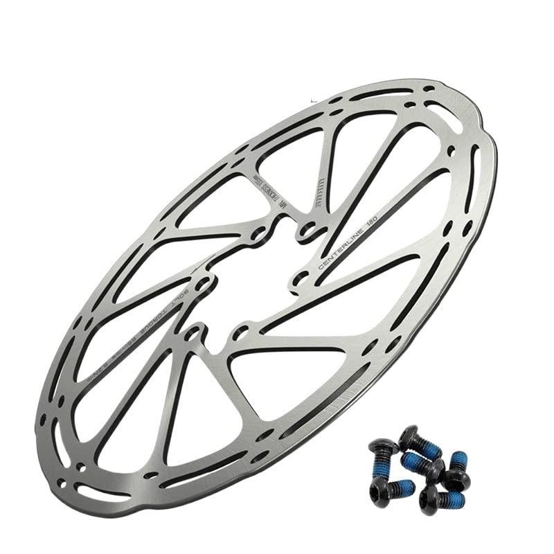 WGZNYN 6-Bolt Bike Brake Rotors 160mm/180mm for Mountain & Road Bikes - Durable Disc Brakes for Cycling