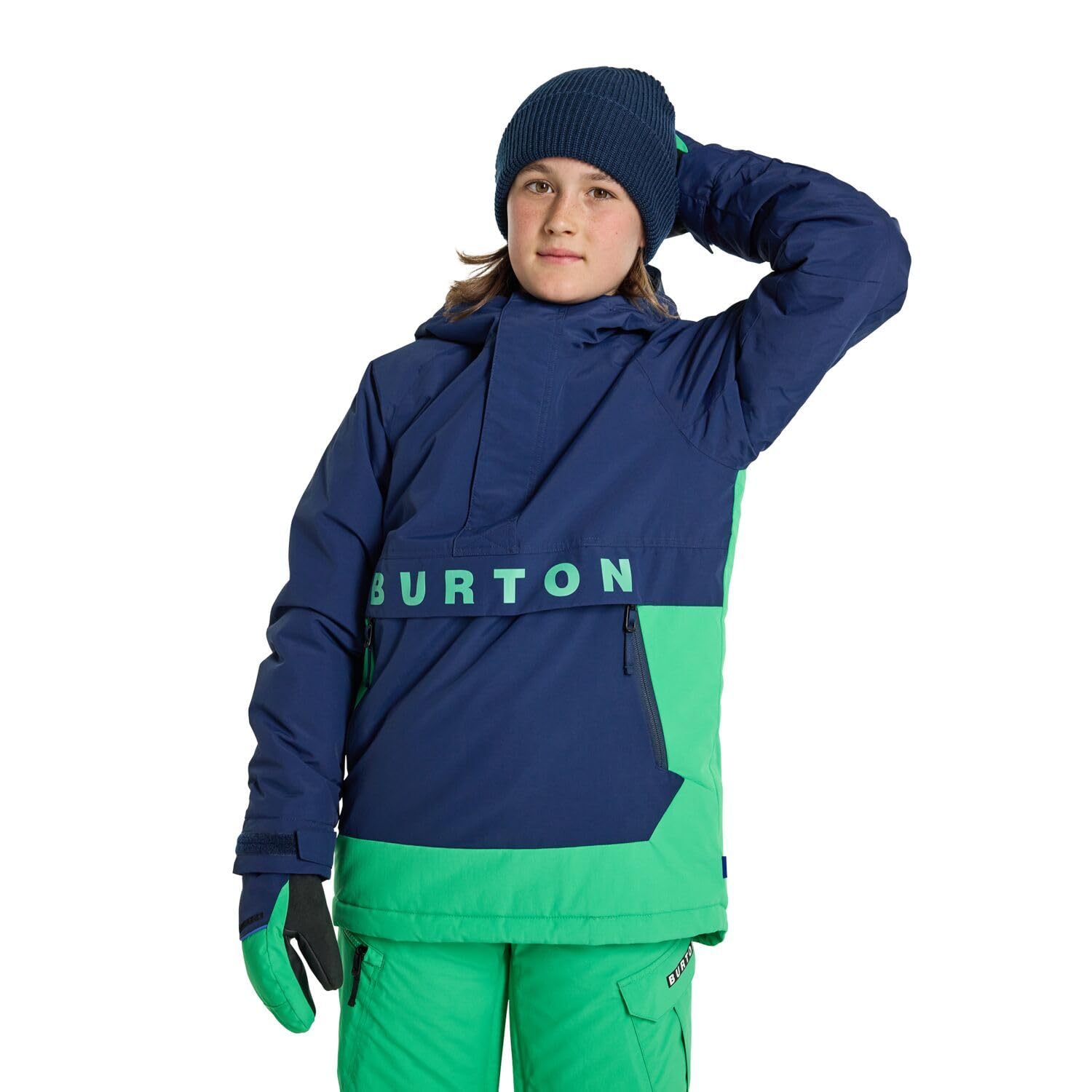 Burton Kids' Frostner 2L Anorak Snow Jacket - Waterproof Winter Coat for Boys & Girls - Warm Insulated Snowsuit for Skiing, Snowboarding & Outdoor Adventures