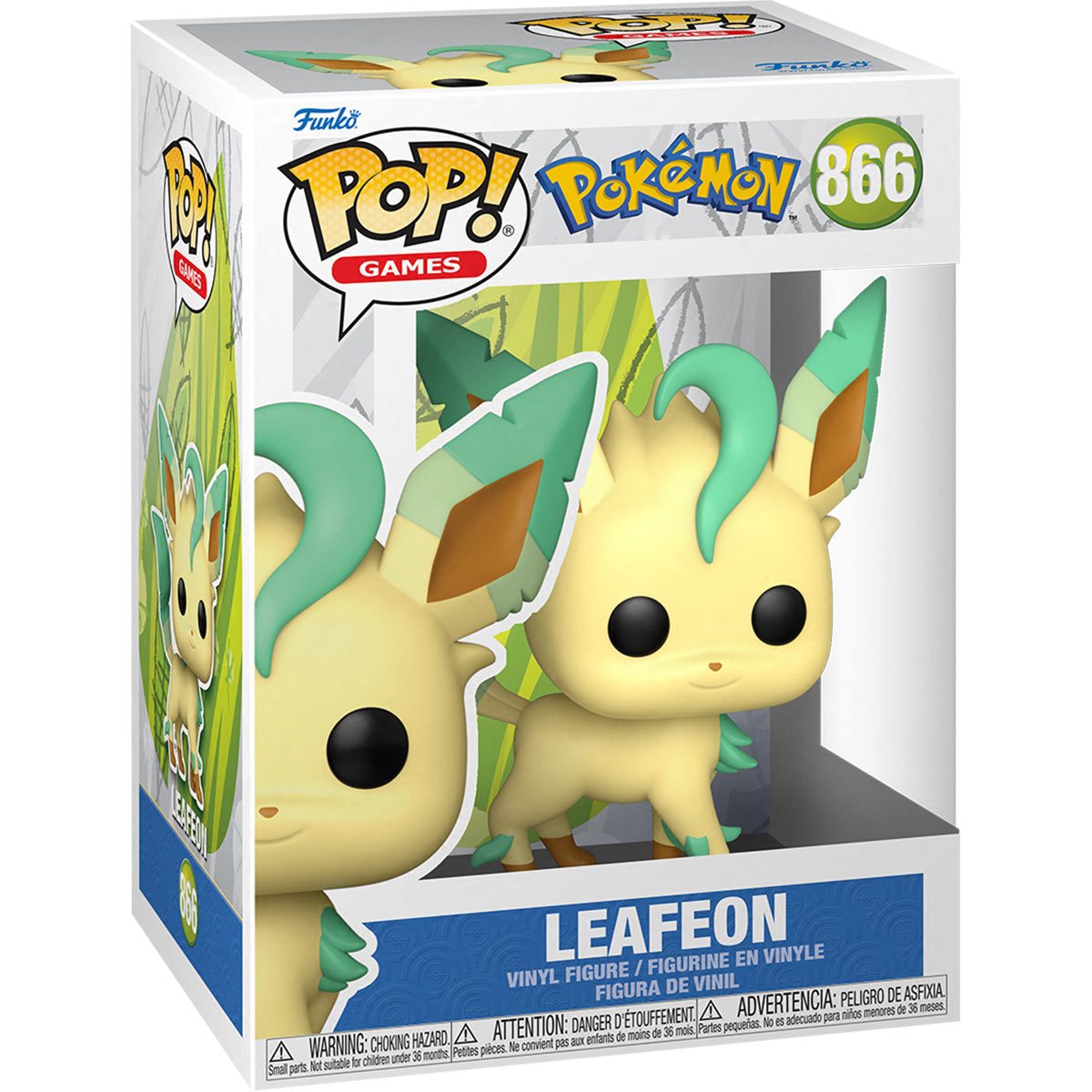 Pokemon Leafeon Plush Toy - Soft & Cute Stuffed Animal for Kids & Collectors | Perfect for Gifts, Bedroom Decor & Pokemon Fans