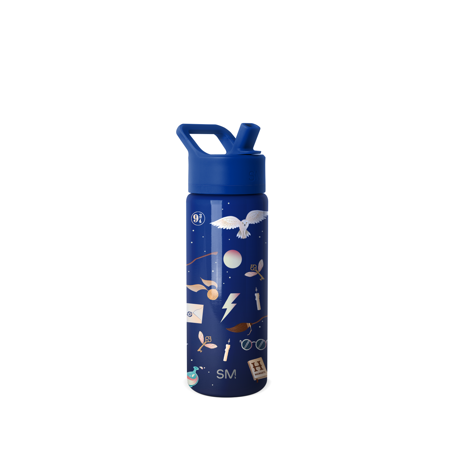 Summit Kids Water Bottle with Straw Lid - BPA Free, Leak Proof, Easy Carry Handle - Perfect for School, Sports, and Outdoor Activities
