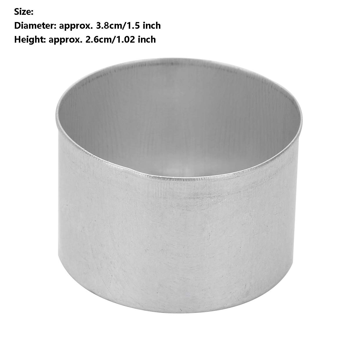 50pcs Silver Aluminum Tea Light Cups - Empty Metal Candle Tins for DIY Candle Making, Wax Melts & Home Decor - Perfect for Weddings, Parties & Aromatherapy