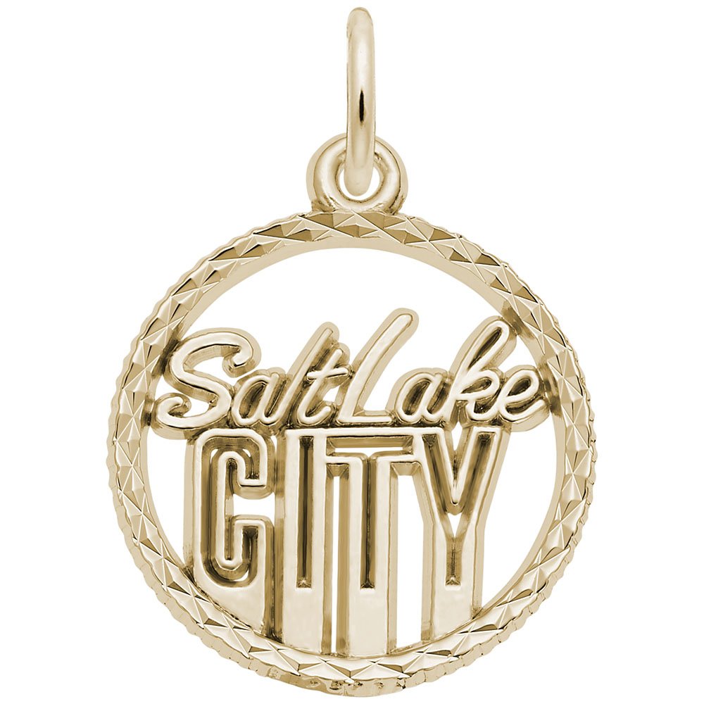 Salt Lake City Charm - Handmade Charms for Bracelets & Necklaces - Perfect for Jewelry Making, Gifts & Personal Accessories