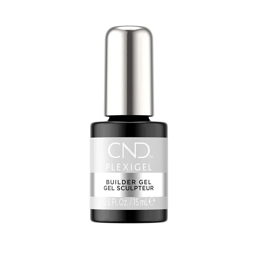 CND Enhancements Plexigel Builder Cream Puff 0.5 fl oz - Professional Nail Extension Gel for Strong & Natural-Looking Nails - Perfect for Salon & DIY Manicures at Home