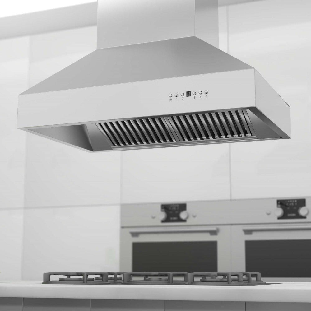 ZLINE 697i 304 Stainless Steel Outdoor Approved Island Mount Range Hood - Powerful Ventilation for Outdoor Kitchens & BBQ Areas