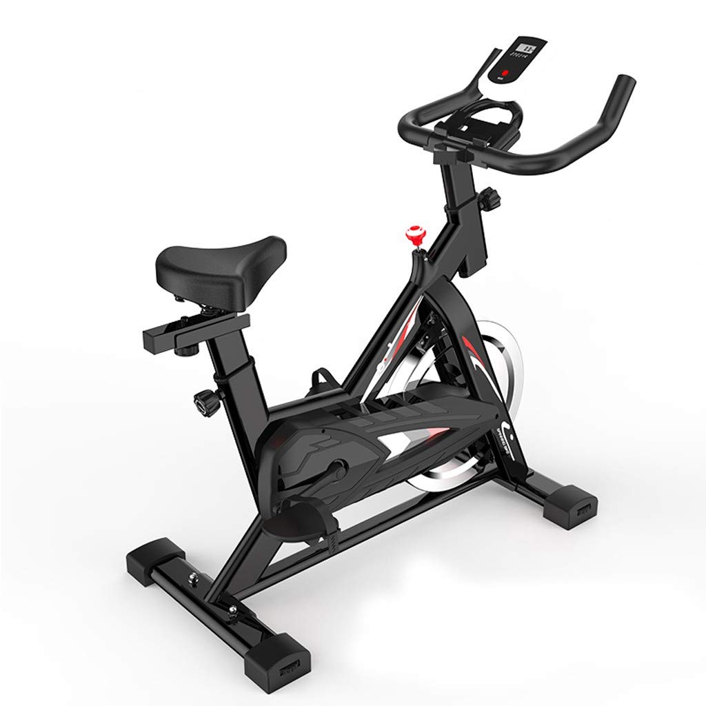 Silent Belt Drive Stationary Exercise Bike for Home Cardio Workout - Indoor Cycling Bike with Mountain Bike Feel - Perfect for Home Gym & Cardio Training