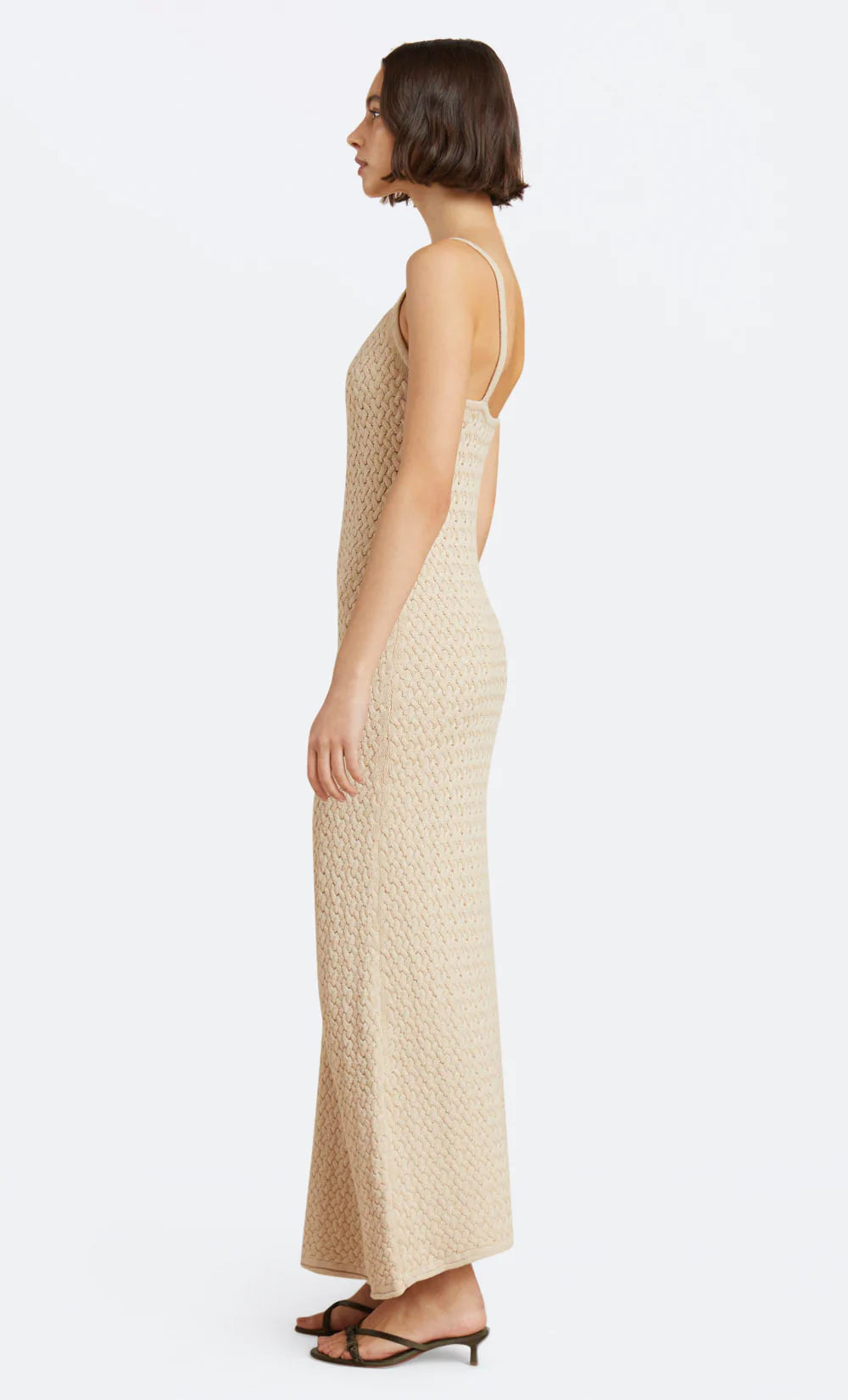 Effie Knit Key Maxi Dress for Women - Elegant Long Sleeve Bodycon Dress for Party, Wedding & Evening Events