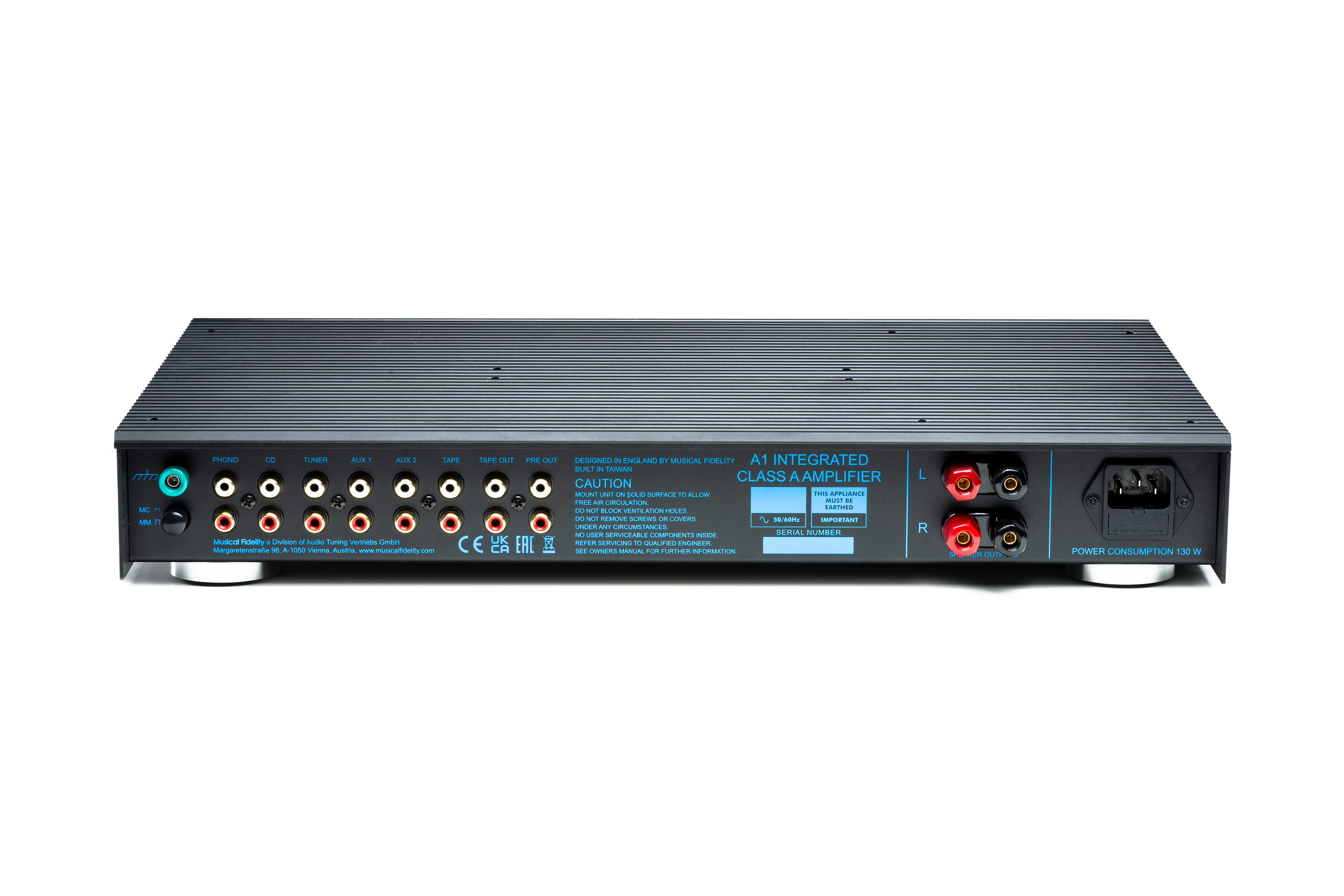 Musical Fidelity A1 Hi-Fi Class A Integrated Stereo Amplifier - Audiophile Home Audio System for Vinyl Records & High-End Speakers