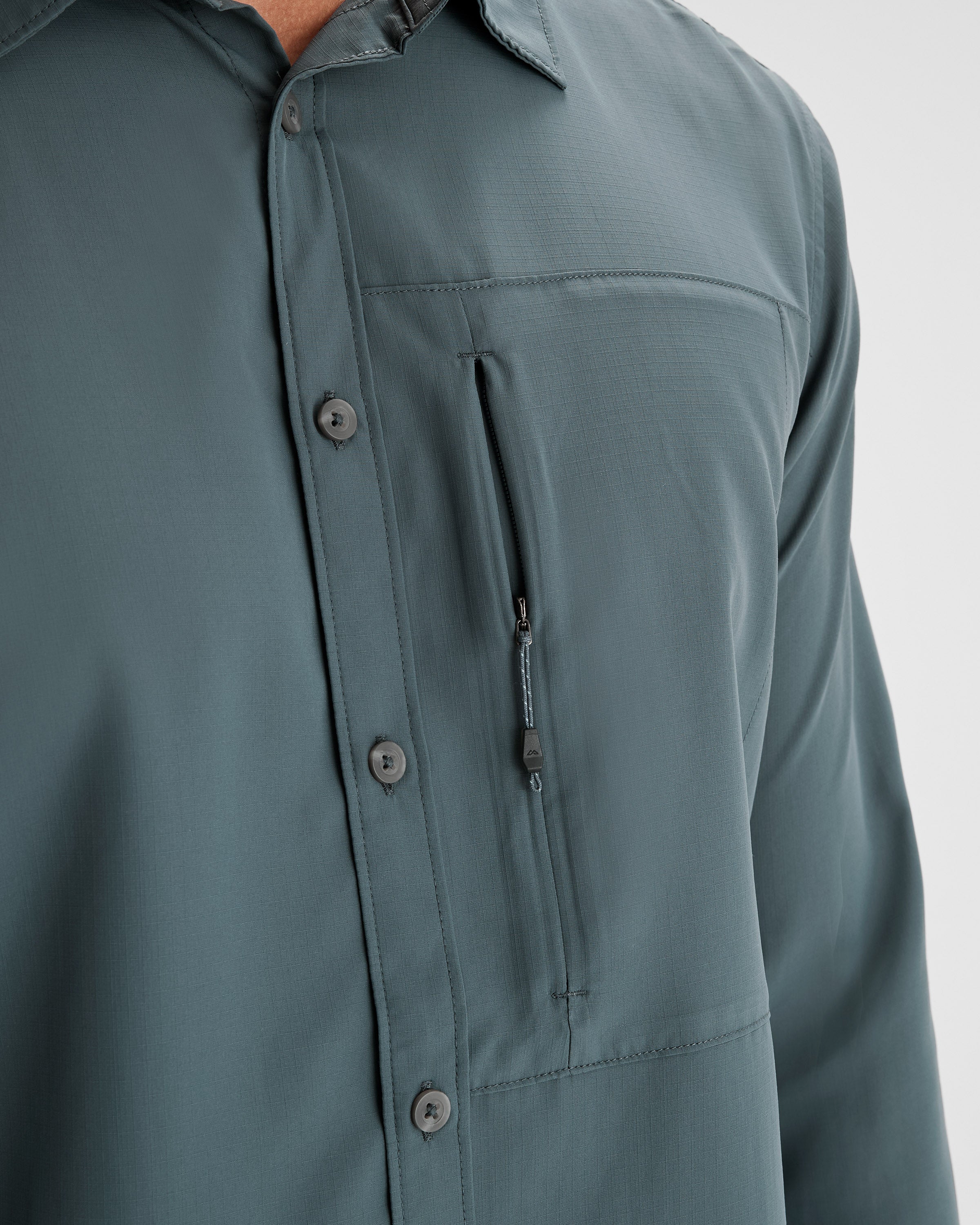 Men's SUN Scout UPF 50+ Long Sleeve Shirt v2 - Lightweight Sun Protection Shirt for Hiking, Fishing & Outdoor Activities | Night Version