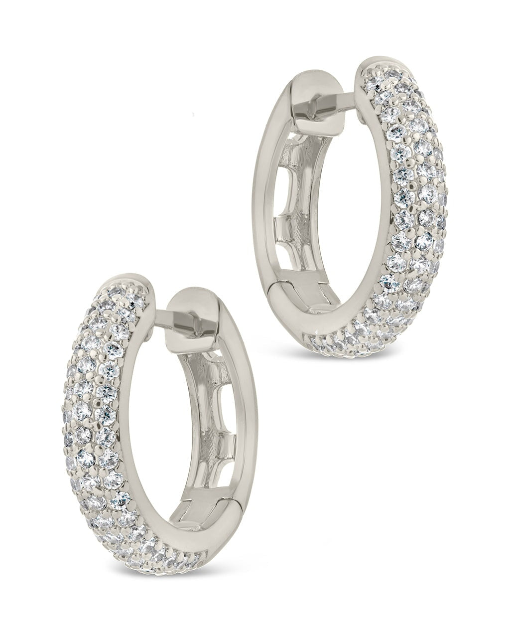 Raquel CZ Micro Hoop Earrings - 14K Gold Plated Cubic Zirconia Small Hoops for Women | Perfect for Everyday Wear, Office & Date Night