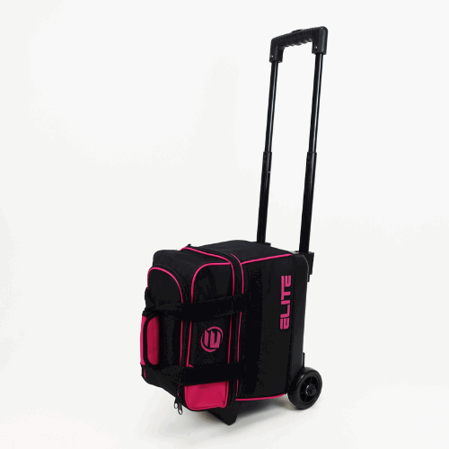 ELITE Basic Single Roller Pink Bowling Bag for Women & Men - Lightweight & Durable Bowling Accessories for League Play, Practice & Travel