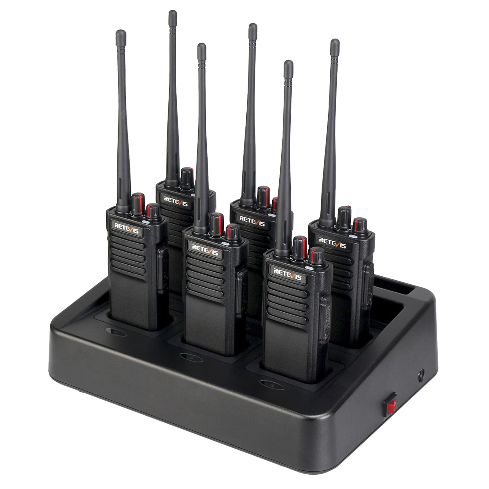 Retevis RT29 Long Range Walkie Talkies - High Power 2 Way Radios (6 Pack) | 700,000 sq.ft Coverage | Heavy Duty for Construction, School & Outdoor Activities | Ideal for Job Sites, Camping & Emergency Communication