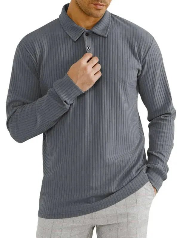 Premium Solid Polyester Polo Shirt for Men - Comfortable All-Season Casual Wear - Perfect for Office, Golf & Everyday Outfits