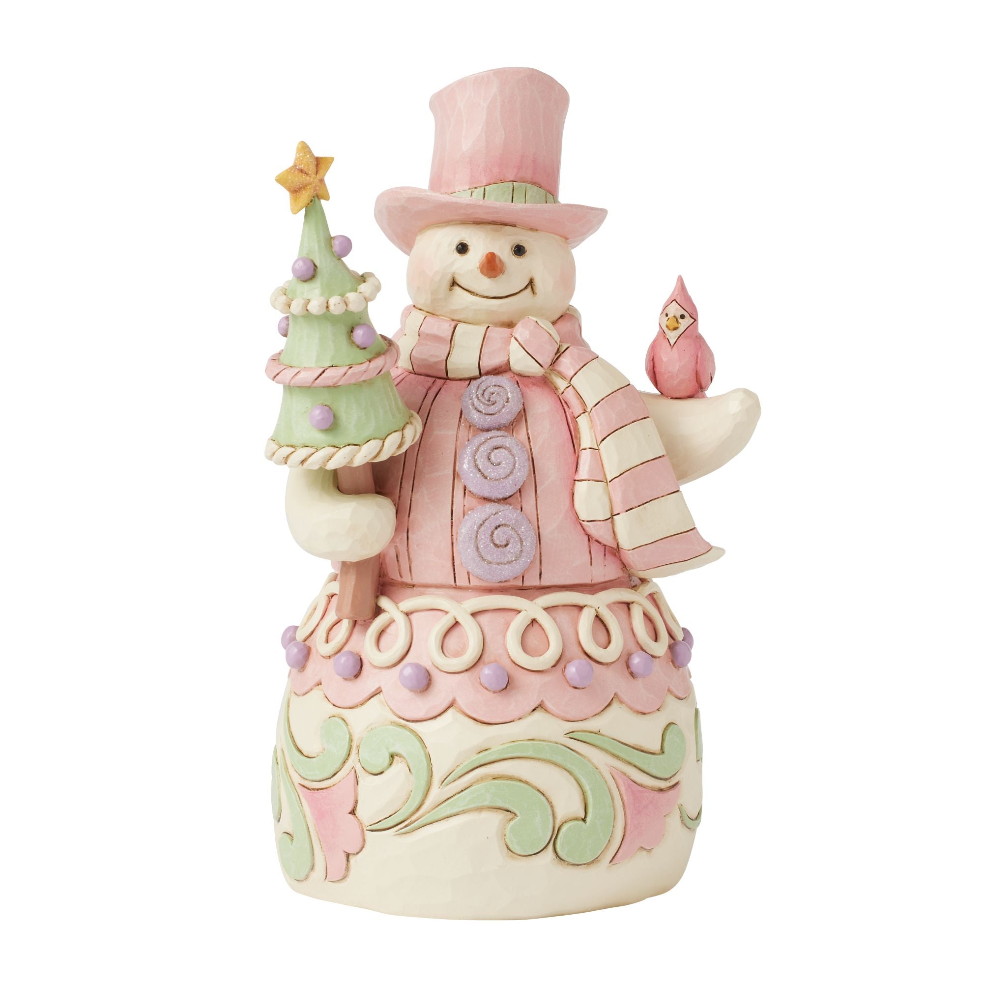 Heartwood Sweets Snowman Figurine - Handcrafted Wooden Christmas Decoration for Home, Tree, and Holiday Decor - Perfect for Festive Gifting and Winter Display