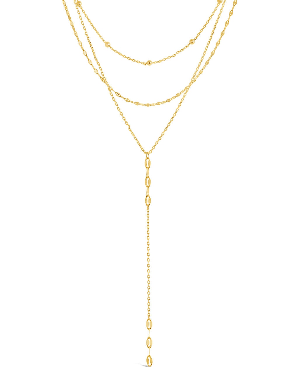 Elegant Natalia Layered Chain Drop Necklace for Women - Dainty Gold & Silver Layered Pendant Necklace for Daily Wear, Date Night & Special Occasions