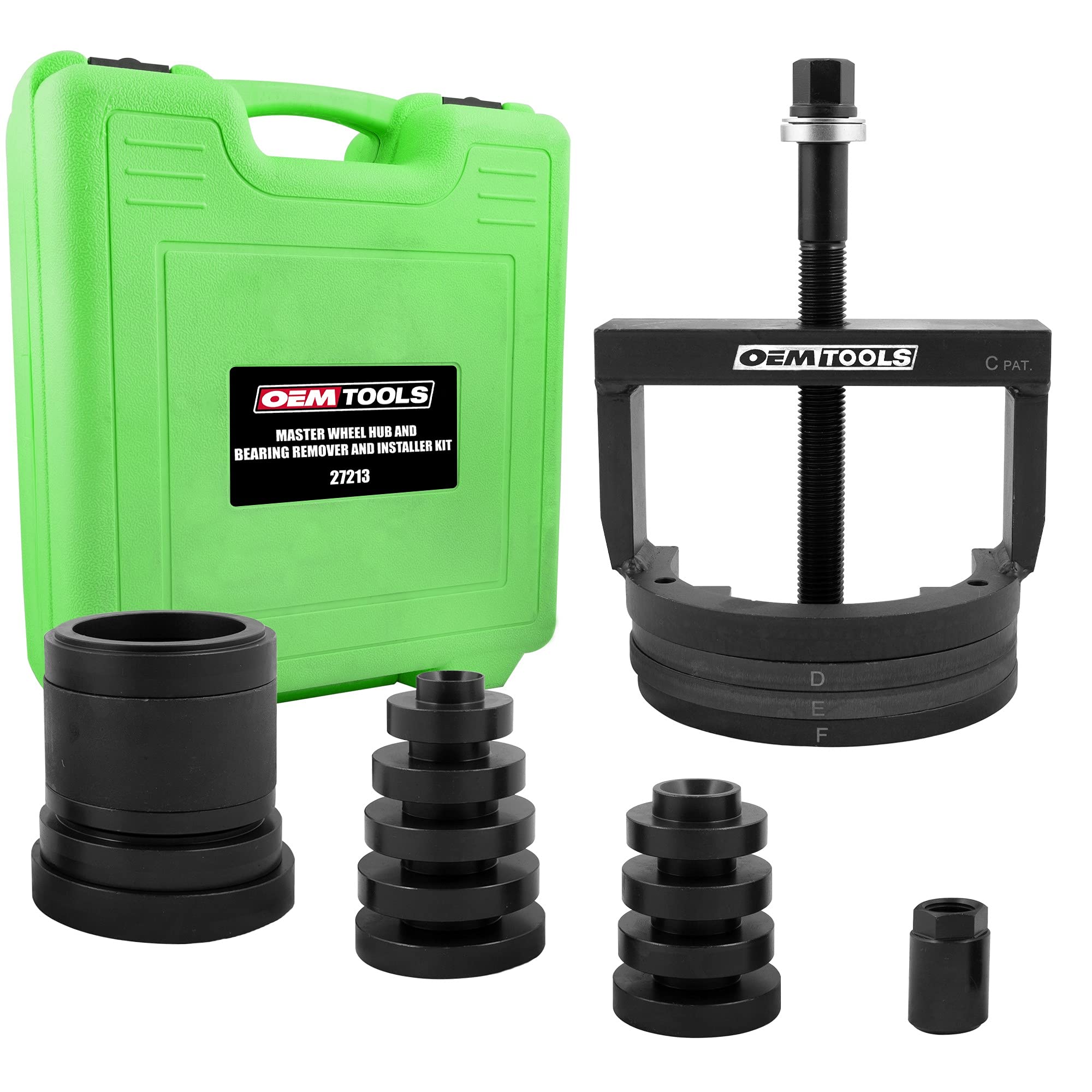 OEM TOOLS 27213 Master Wheel Hub & Bearing Remover & Installer Kit - Front & Rear Wheel Bearing Puller Set for Cars & Trucks - Easy to Use DIY Auto Repair Tool for Home Mechanics & Professionals