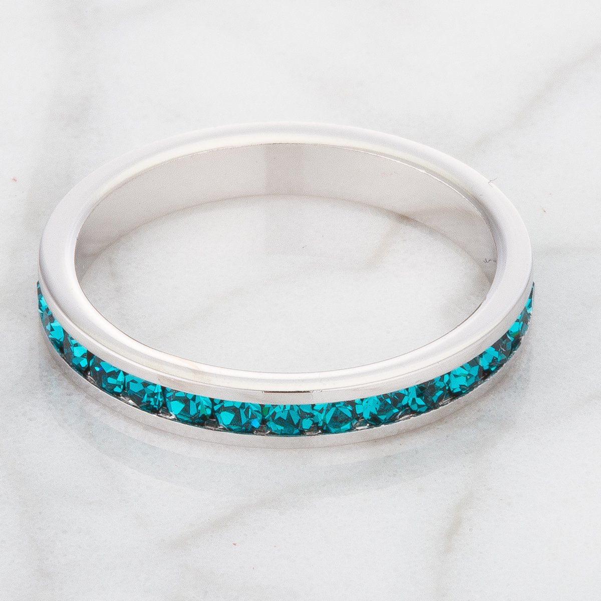 Elegant Birthstone Stackable Rings with Swarovski Crystals - Perfect for Anniversaries, Weddings & Everyday Jewelry