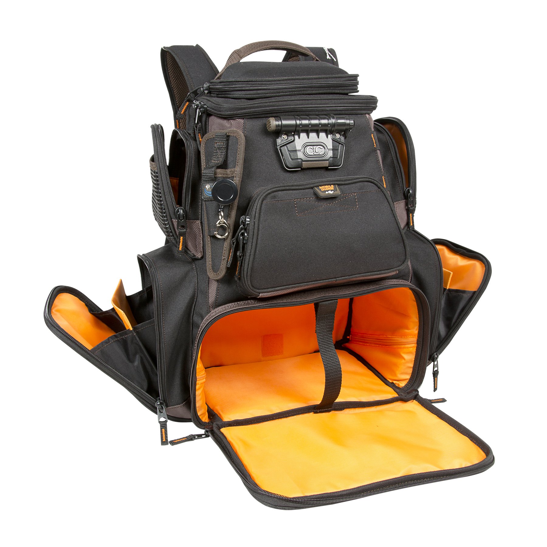 CLC Custom LeatherCraft Tackle Tek Nomad XP Lighted Fishing Backpack with USB Charging Port - Waterproof Outdoor Gear for Camping, Hiking & Travel Accessories