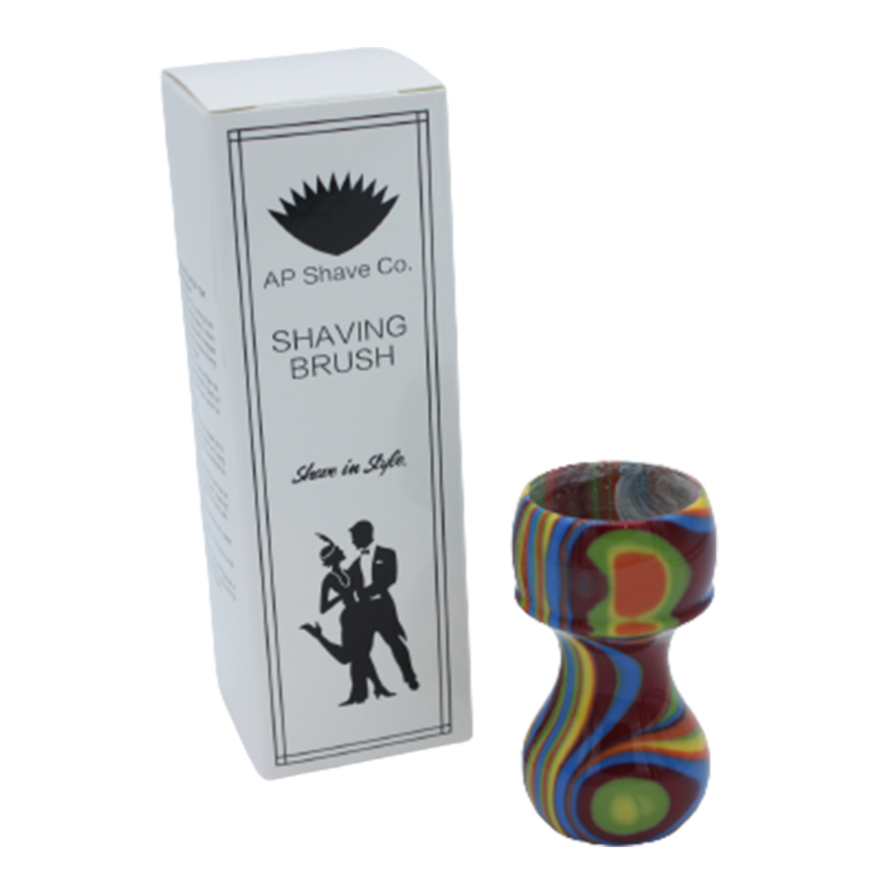 Premium Handcrafted Disco Shaving Brush Handle - Fits 28mm & 30mm Knots - Perfect for Wet Shaving & Grooming Gifts for Men