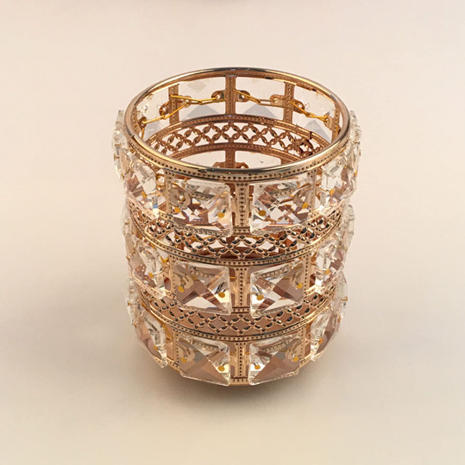 Crystal Pen Holder & Pencil Cup - Elegant Desktop Organizer for Pens, Makeup Brushes & Office Supplies | Stylish Home Decor for Bedroom, Vanity & Desk Organization | Perfect for Office, Study & Beauty Station