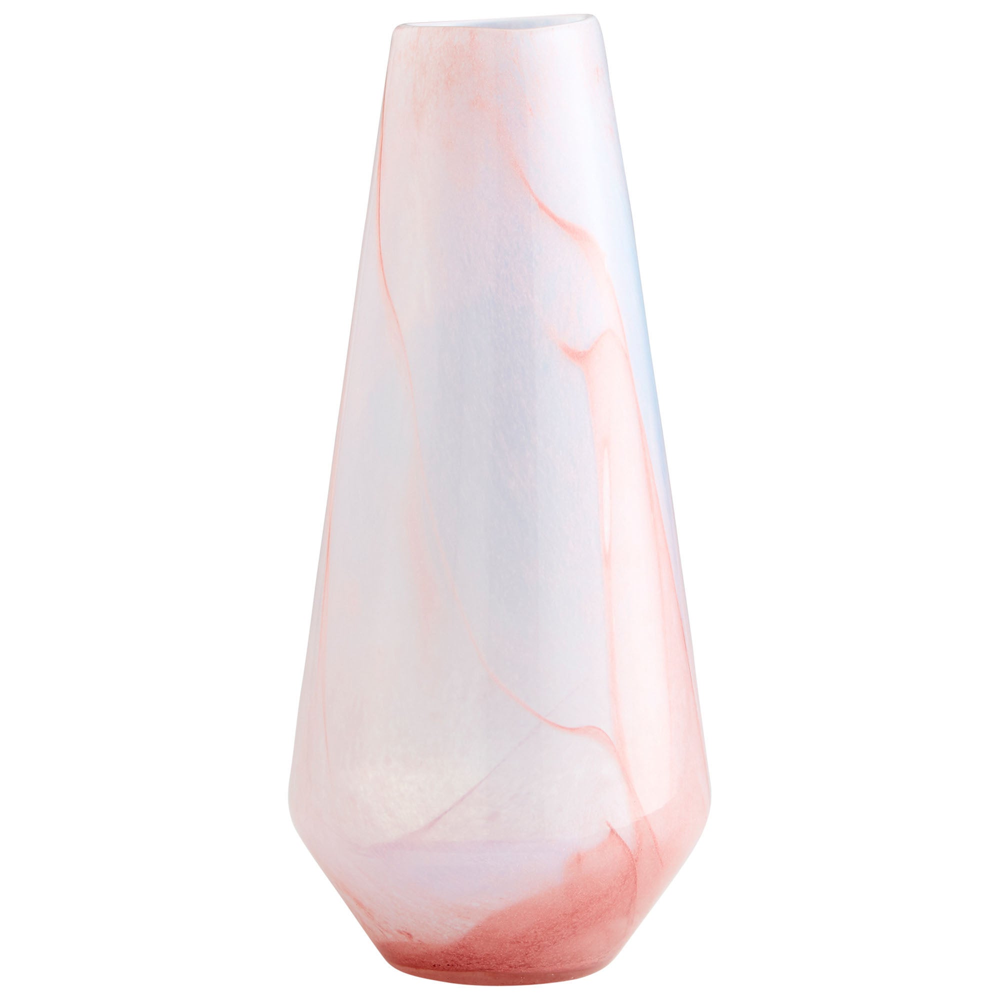 Cyan Design 09983 Atria Vase - Large Pink Ceramic Vase for Home Decor, Wedding Centerpiece & Floral Arrangements