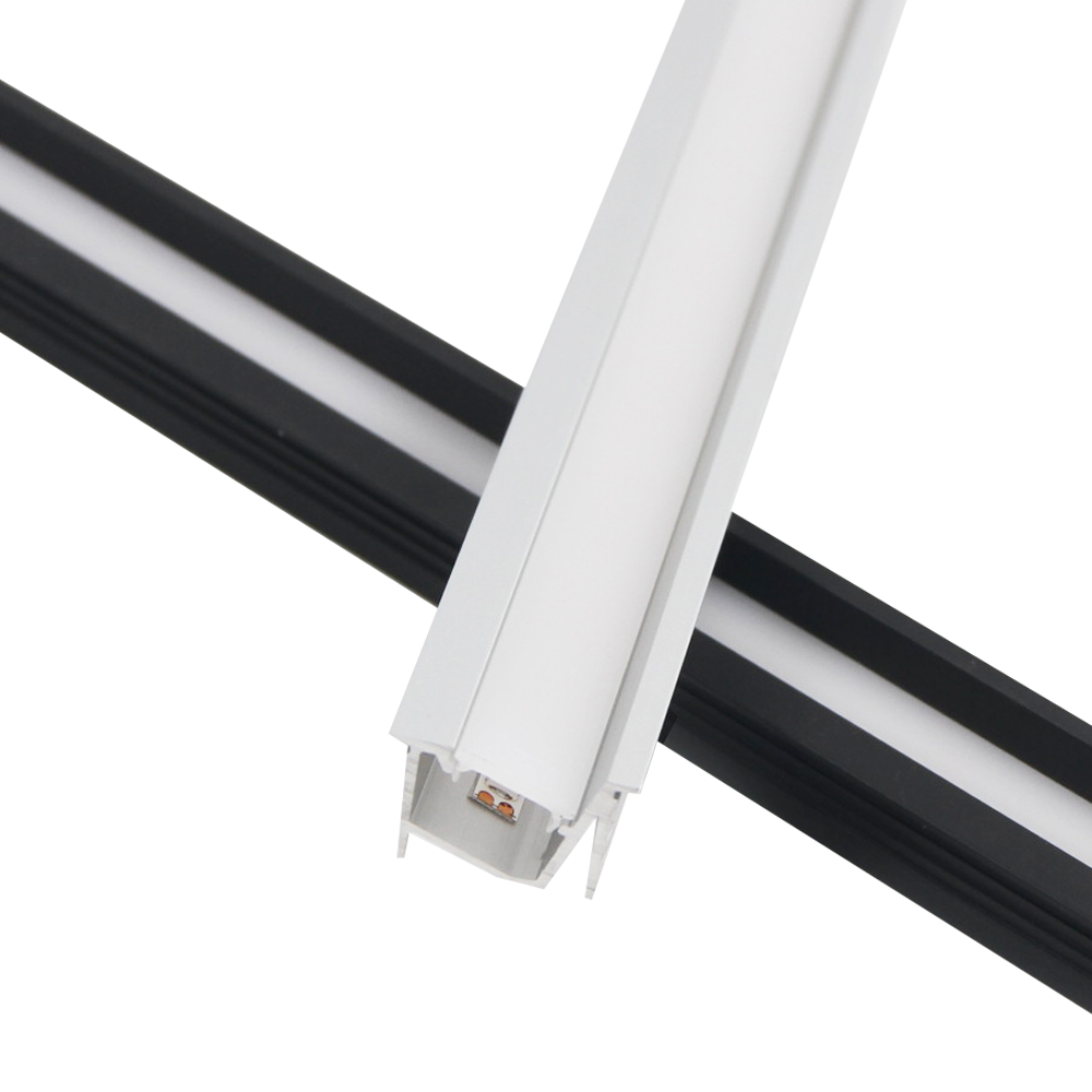 8 ft Aluminum Channel LED Strip Light Cover with End Caps - 10 Pack for Home, Office, and Commercial Lighting Installation