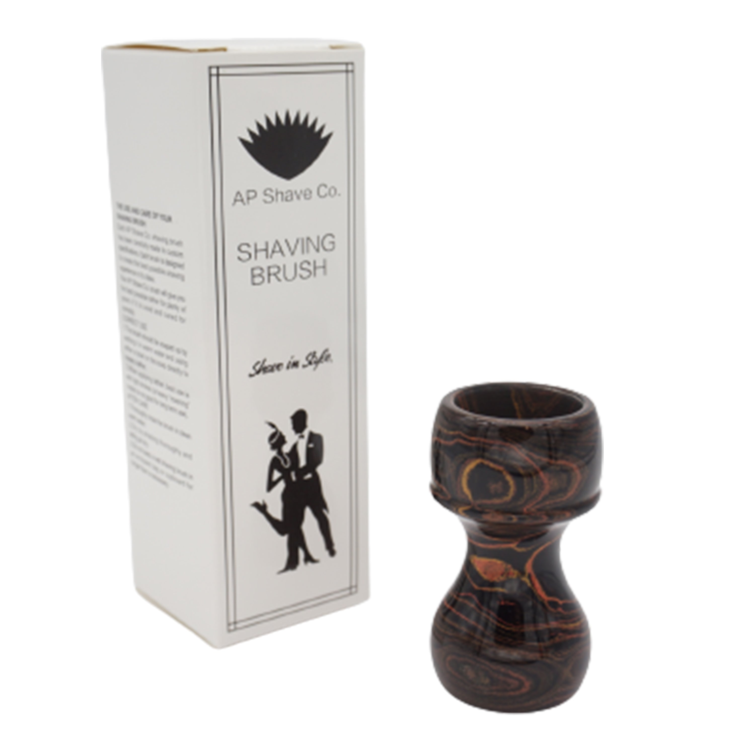 Premium Handmade Honey Ebonite Shaving Brush Handle - Compatible with 24mm & 26mm Shaving Brush Knots - Perfect for Wet Shaving, Barber Shops & Grooming Kits