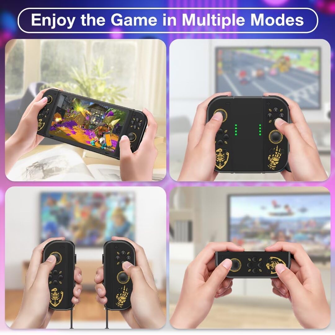 Enadvd Wireless Pro Controller for Nintendo Switch - RGB Lighting, Motion Control, Dual Vibration, 600mAh Battery, Wake-up Function | Perfect for Gaming, Party Play & Family Entertainment