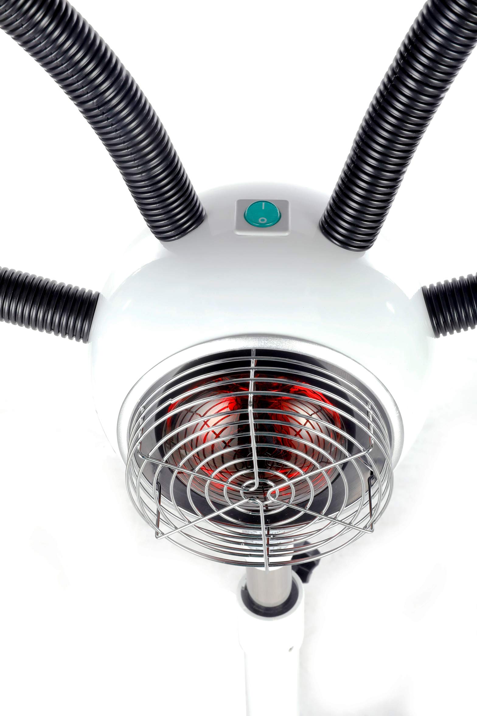 Professional 5 Red Light Infrared Lamp for Hair Salon - Hair Color Processor & Dryer with Rolling Base - Perfect for Hairdressing, Styling & Salon Treatments