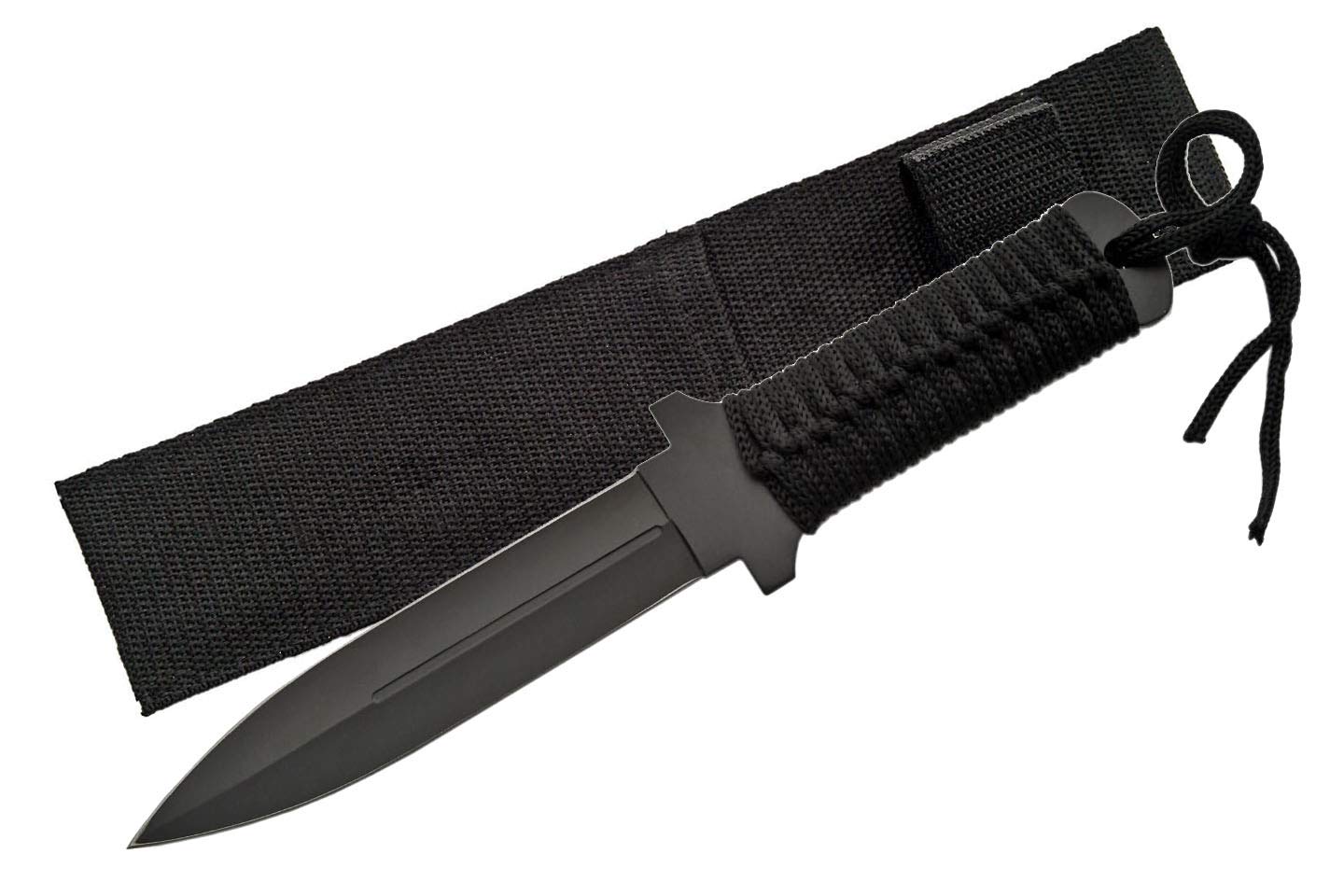 SZCO Supplies Military Tactical Knife - High Carbon Steel Commando Knife for Survival, Hunting & Outdoor Adventures | Durable Fixed Blade with Sheath for Camping, Bushcraft & Emergency Preparedness